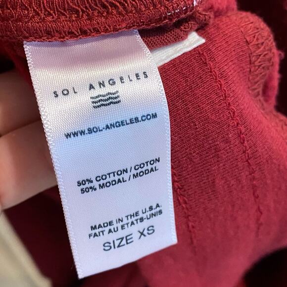 Sol Angeles Sol Essential jogger in Nantucket Red women’s size XS - Picture 6 of 7